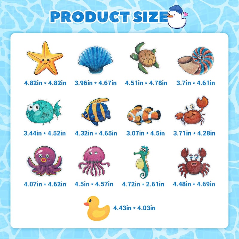 UNEEDE Kids Bathtub Mat with 24PCS Non Slip Bathtub Stickers, Non Slip Shower Mat for Toddlers, Washable Anti Slip Tub Surface, Soft Rubber Mat for Bathtub Shower, Waterproof Bathtub Essentials - Image 3