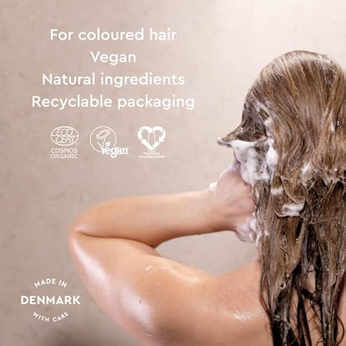 Urtekram SHAMPOO - COLOUR PRESERVE - WILD ROSE - 250 ML, VEGAN, ORGANIC, NATURAL ORIGIN - Image 3