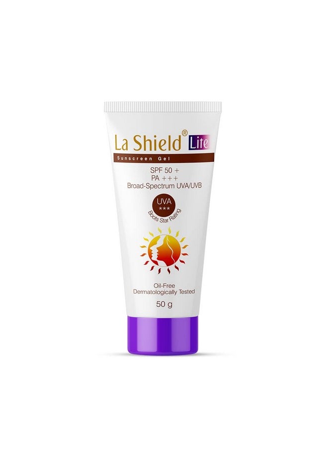 La Shield - Lite Spf 50 Pa+++ Mineral Sunscreen Gel | Skin Brightening In 3 Weeks| No White Cast | Broad Spectrum | Oil-Free | Pa +++ | Dermatologist Prescribed | All Skin Types | 50G - Image 1