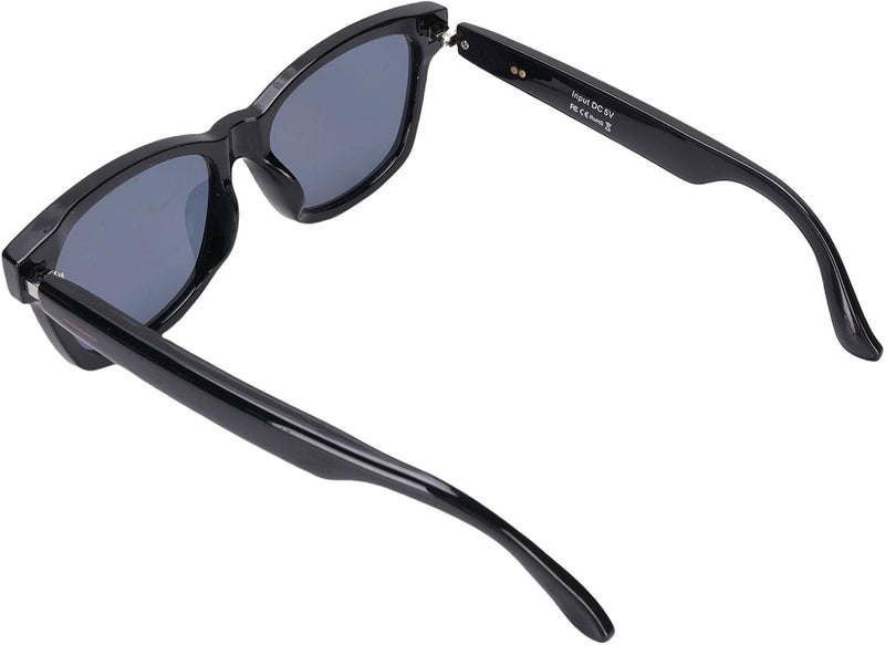 AI Smart Glasses,144 Languages Translation Glasses Bluetooth Music Sunglasses with Microphone and Speaker Support Remote Photography Voice Helper White Frame (V Style - Image 2