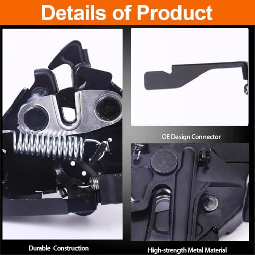 VEELECP Hood Latch Lock Assembly Compatible with 2015 2016 2017 Camry - Image 3