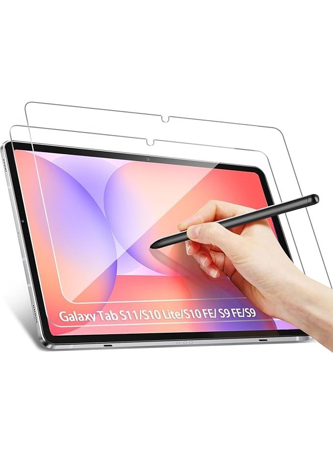 ليناكز الأصلي واقي شاشة مصمم لأجهزة سامسونج اللوحية: Galaxy Tab S11 / S10 Lite / S10 FE / S9 FE 5G (مقاس 10.9 بوصة) و Tab S9 (مقاس 11 بوصة)؛ مصنوع من الزجاج المقسى، ومقاوم للخدش، ولا يُكوّن فقاعات هواء. - Image 1