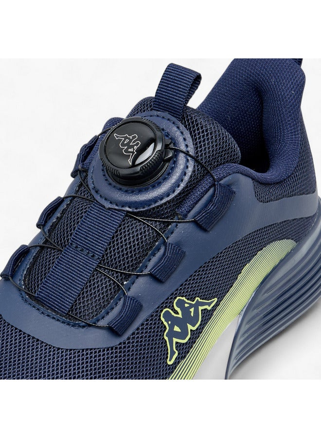 Kappa Boys' Logo Print Sports Shoes with Rotating Buckle Closure  - Image 4
