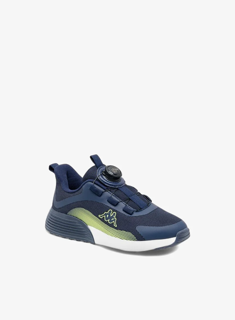 Kappa Boys' Logo Print Sports Shoes with Rotating Buckle Closure