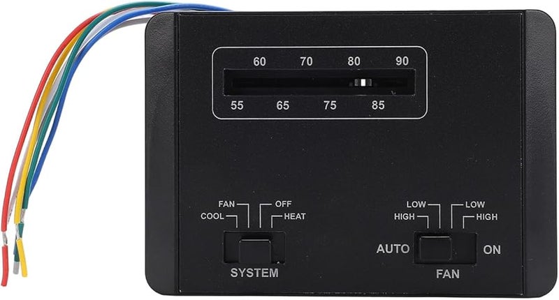 Rv Thermostat 7330F3852 Replacement For 3 Plus 8 Series Stepless Temperature Control Metal ABS Black - Image 2