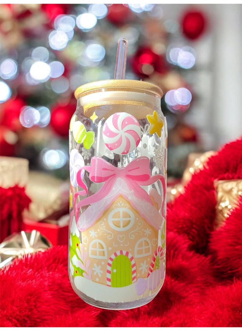 مج ايس كوفي تصميم للكريسماس _550 مل مع شاليموه - Image 2