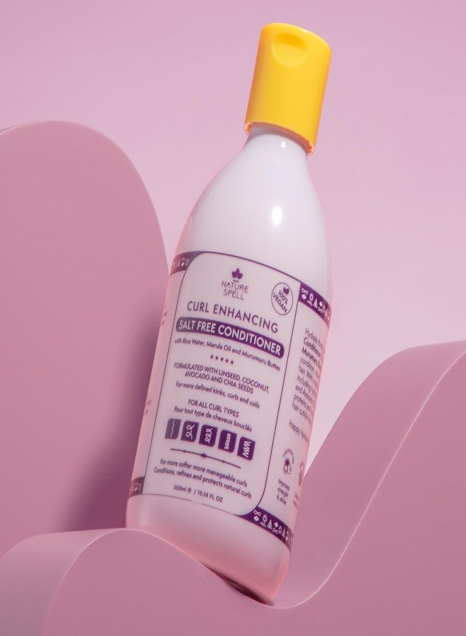 Nature Spell Curl Enhancing Conditioner, Sulfate & Paraben Free, Deeply Conditions & Nourishes, Repairs Dry & Damaged Hair, with Rice Water & Linseed, Color Safe, For All Curl Type, Vegan, 10.14 fl oz - Image 5