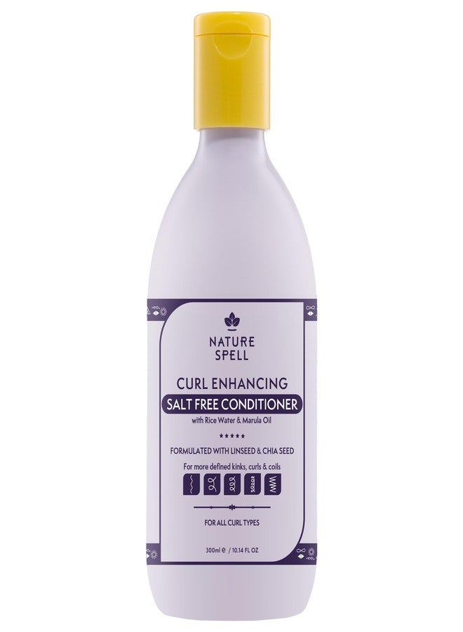 Nature Spell Curl Enhancing Conditioner, Sulfate & Paraben Free, Deeply Conditions & Nourishes, Repairs Dry & Damaged Hair, with Rice Water & Linseed, Color Safe, For All Curl Type, Vegan, 10.14 fl oz - Image 1