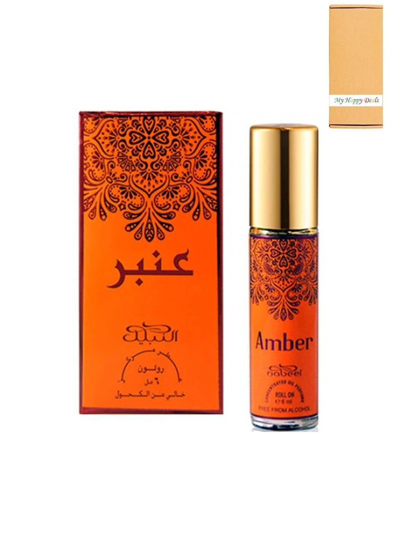 نبيل عنبر خالي من الكحول عطر زيتي 6 مل - Image 1
