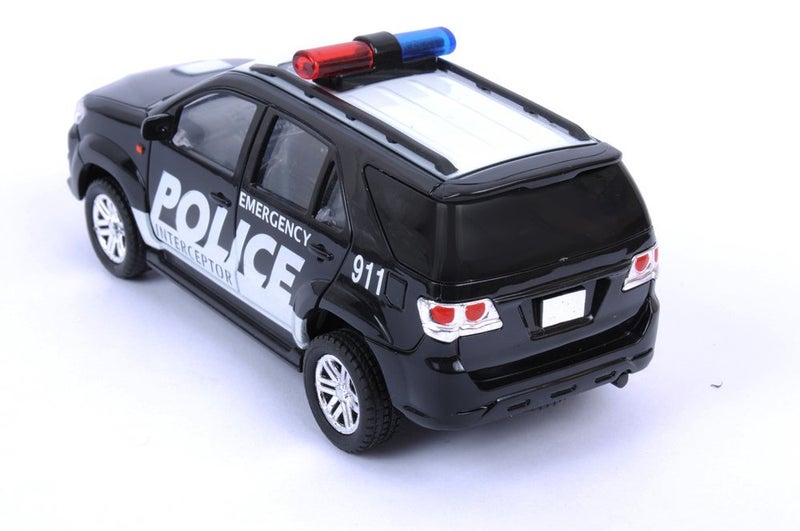 Centy Toys Police Interceptor Fortune Pull Back Toy, Black & Tata Ace Freight Carrier, Multi Color Combo, Kid - Image 2