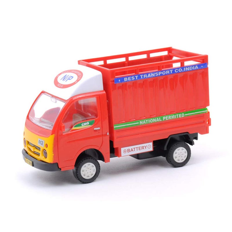 Centy Toys Police Interceptor Fortune Pull Back Toy, Black & Tata Ace Freight Carrier, Multi Color Combo, Kid - Image 3