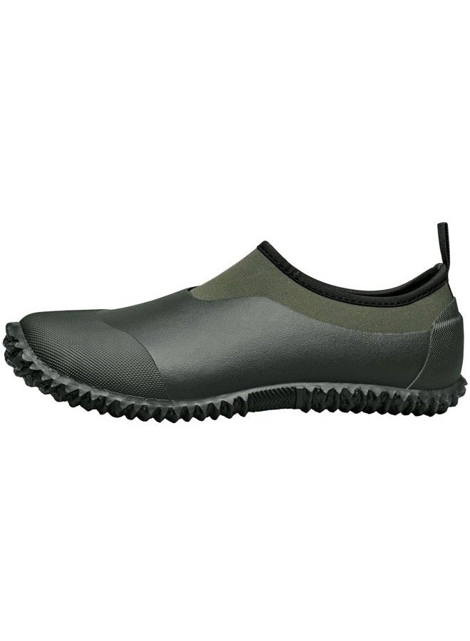 TENGTA Unisex Waterproof Garden Shoes Womens Rain Boots Mens Car Wash Footwear Dark Green 7 - Image 2