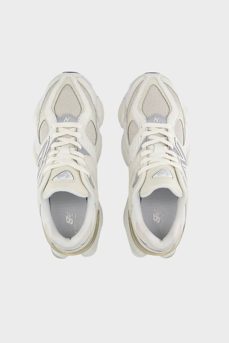 New Balance Genuine Leather Thick Soled Sneakers with Logo Unisex Shoes U9060WHT  - Image 3
