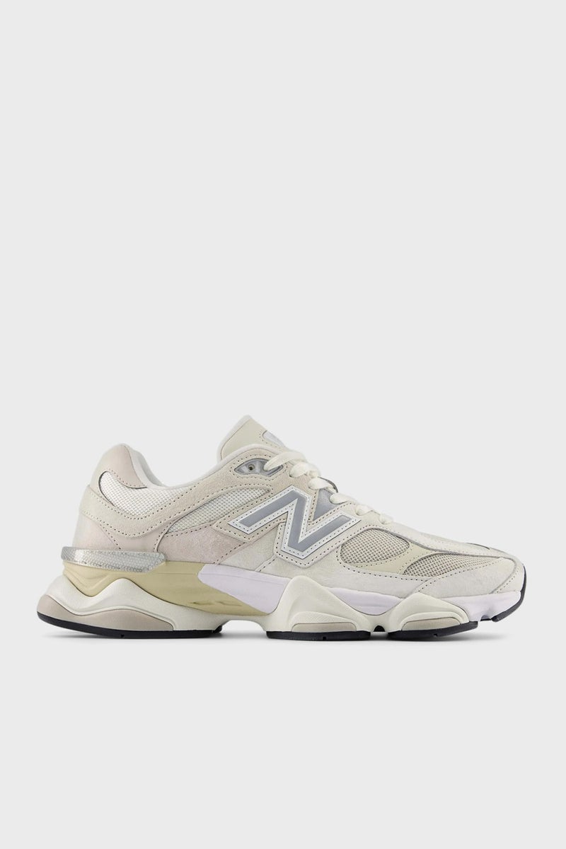New Balance Genuine Leather Thick Soled Sneakers with Logo Unisex Shoes U9060WHT  - Image 1