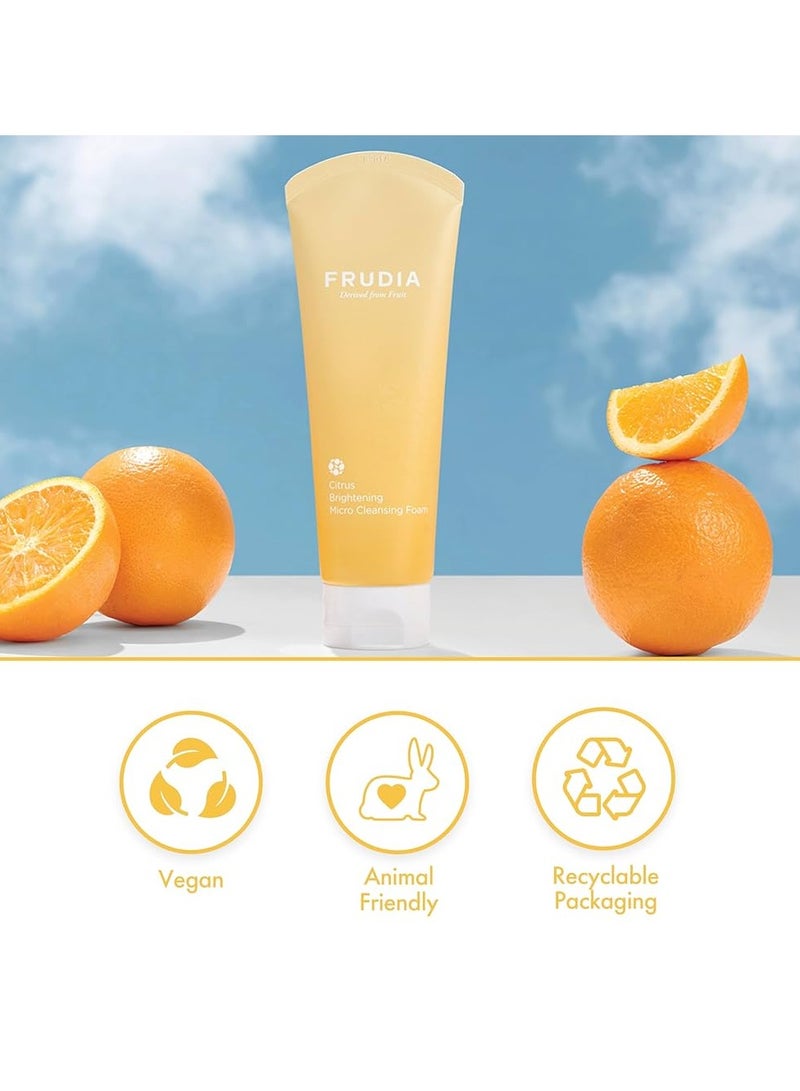 Frudia Citrus Brightening Micro Cleansing Foam 145ml - Image 2