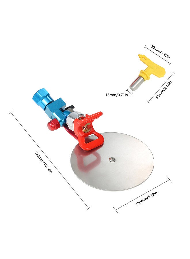 7/8 Inch Airless Paint Sprayer Splash Proof Baffle Spray Guide Tool Accessory + 517 Airless Spray Nozzle  - Image 4