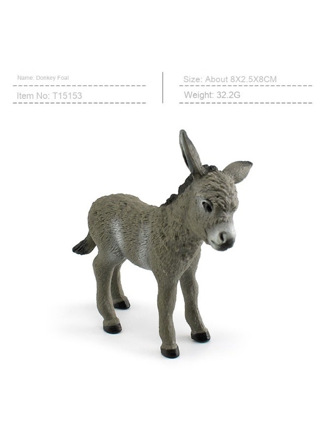 NIBEMINENT Realistic Donkey Model Figurine