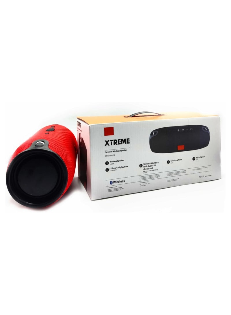 XTREME portable wireless speaker, 3-5 hours of playtime, 3000mAH battery with dual USB charge out, speakerphone, splashproof - Image 5