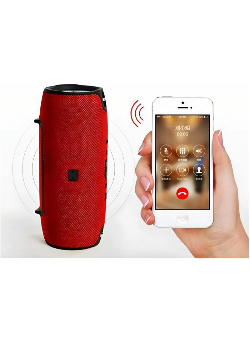 portable wireless speaker, 3-5 hours of playtime, 3000mAH battery with dual USB charge out, speakerphone, splashproof - pzsku/Z5D67D1F2108456EC2412Z/45/_/1739494678/2350fa90-67d0-4e23-b744-8cc04956fba1