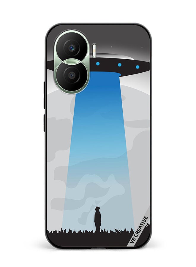 VR CREATIVE Protective Case Cover For Honor Play7T Pro Ufo Sighting In Full Moon Design Multicolour - Image 1