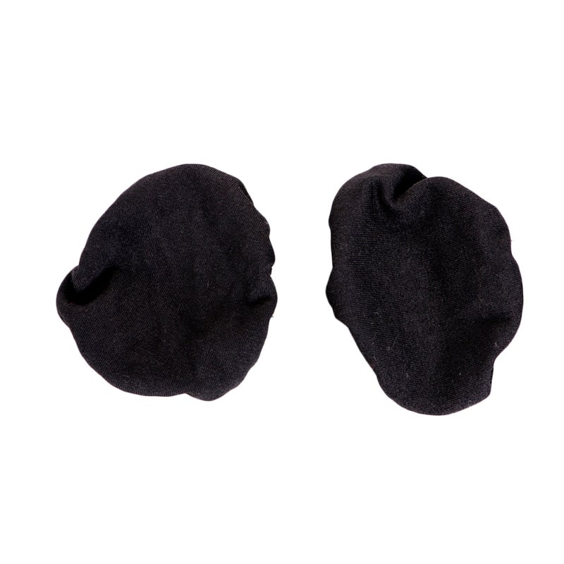 2 Pairs Stretchable Fabric Headphone Covers Washable Ear Sleeve Earpad Protector Headphones with 6-8.5cm - Size S (Black) - Image 2