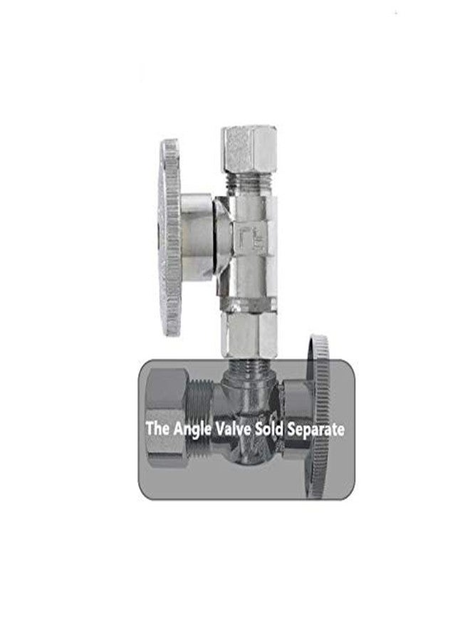 EZ-Fluid 3/8" O.D Female Compression x 3/8" O.D Male Comp. Brass Quarter Turn Water Shut Off Straight Repair Add On Stop Ball Valve,Chrome For Kitchen,Bathroom, Add a Tee Plumbing - Image 4