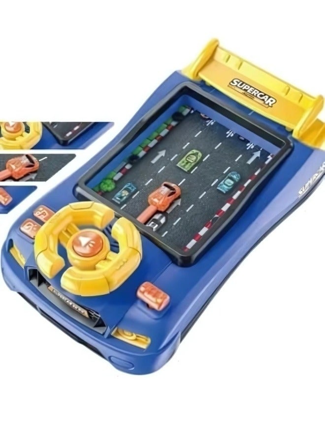 بريمو بلس عجلة قيادة السيارة لعبة عجلة القيادة التفاعلية للأطفال هدية تعليمية لعبة تعليمية سيارة لعبة تعليمية لعبة موسيقية لعبة السبر للأولاد الصغار الأزرق مع الوقت - Image 1