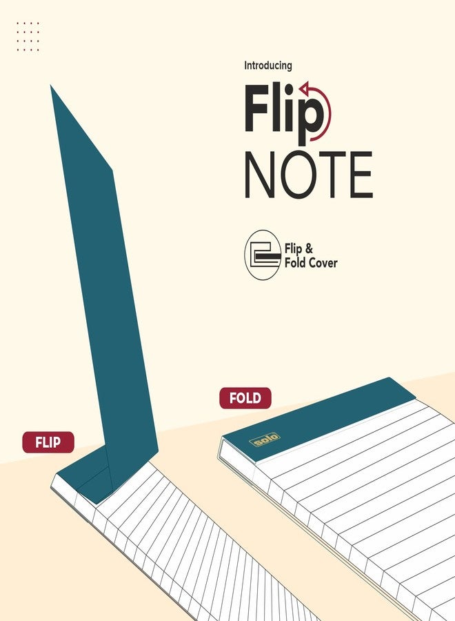 سولو مفكرة SOLO Flip Note A5 - غلاف مخملي، 80 ورقة من الورق الناعم الفاخر، دفتر ملاحظات ناعم الملمس، ألوان أنيقة، مثالية للعمل والدراسة والاستخدام الإبداعي | عبوة من قطعتين - Image 2