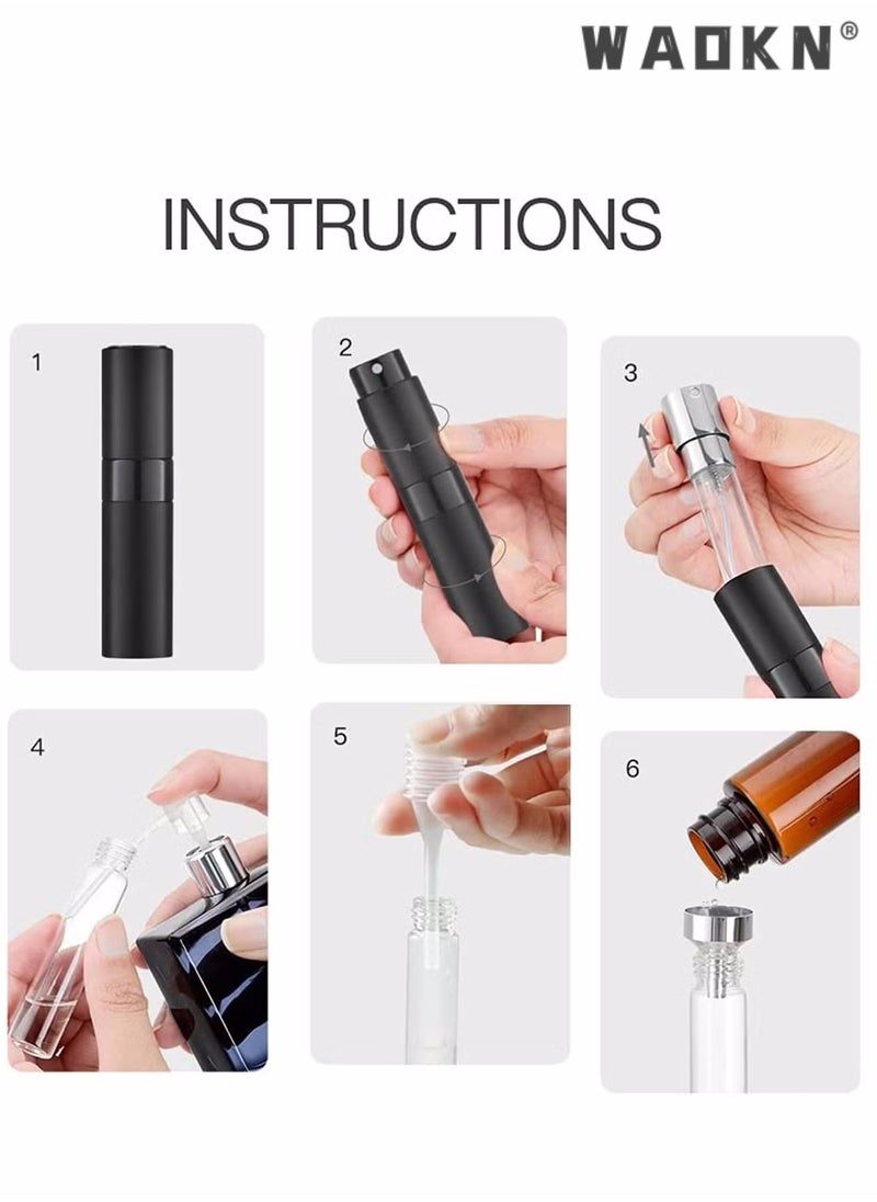 travel cologne bottle, 5PCS 8ml Travel Perfume Atomizer Refillable, Mini Cologne Spray Bottle Empty, Small Aftershave Sprayer for Liquid Dispenser (Black) - pzsku/Z5D68280F2AFE3FF379B8Z/45/_/1706782287/0a3153ce-ee16-410c-8da1-4711783bfff4