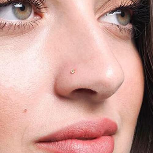 Longita Clear Nose Studs Clear Nose Rings for Work Surgery Nose Piercing Retainer Plastic Nose Ring 18g 20g - Image 4