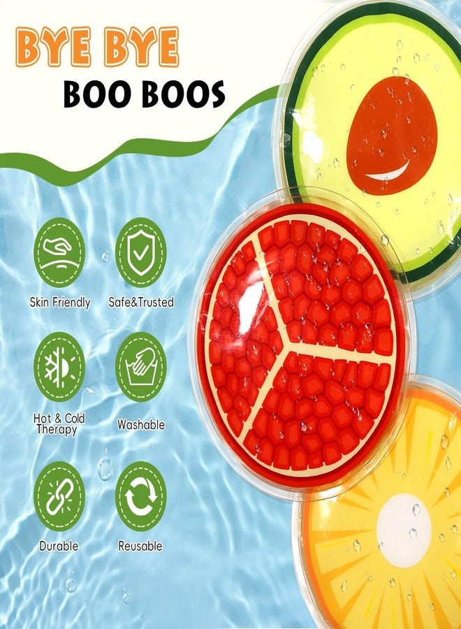 Conbella Kids Ice Packs for Boo Boos, 3 Pack Reusable Soft Gel Ice Packs for Toddlers & Children, Mini Hot Cold Compress for Bumps, Bruises, Fever, Toothache, Wisdom Teeth, Injuries Recovery - Image 4