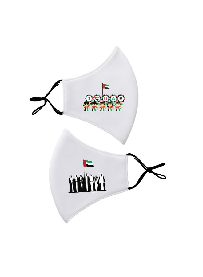 PRINTSHOP4ME Facecover For Celebrating UAE National Day Spirit Of The Union Flag Day Celebrations Facemask Cover For Kids | Men | Women - Adjustable Length - Image 2
