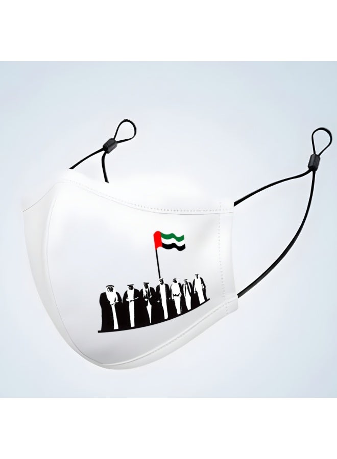PRINTSHOP4ME Facecover For Celebrating UAE National Day Spirit Of The Union Flag Day Celebrations Facemask Cover For Kids | Men | Women - Adjustable Length - Image 4