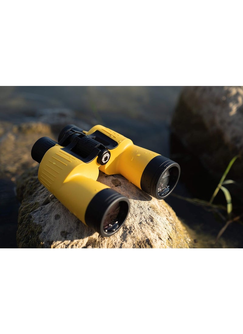 BARSKA Barska AB12738 Floatmaster 7x50 Waterproof Floating Marine Binoculars for Boating Hunting Fishing Sports etc Yellow  - Image 4