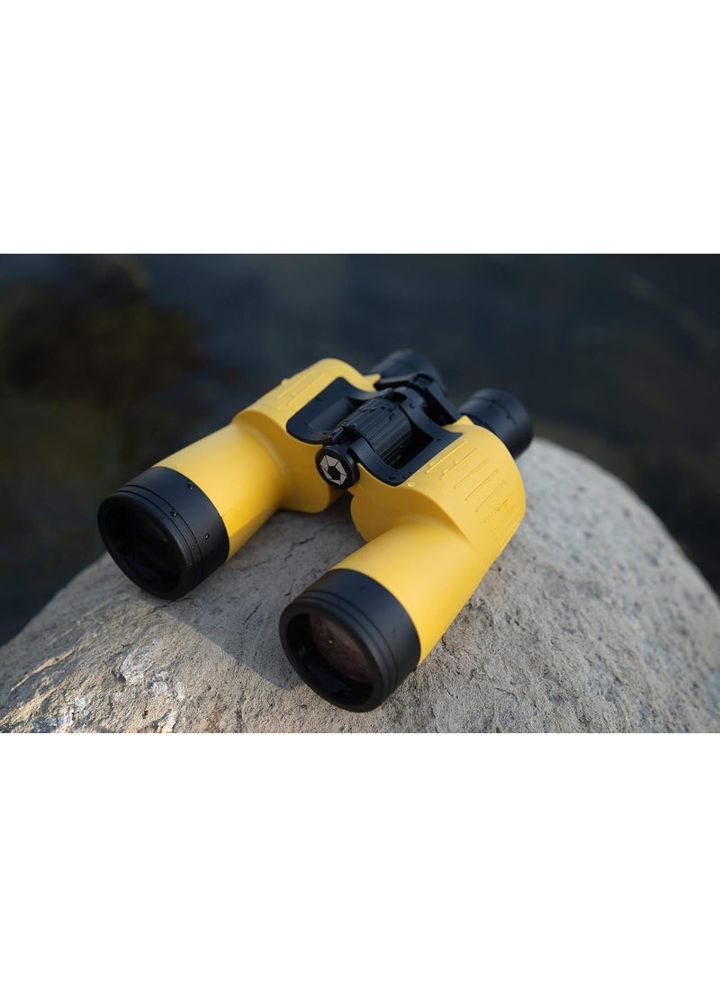 BARSKA Barska AB12738 Floatmaster 7x50 Waterproof Floating Marine Binoculars for Boating Hunting Fishing Sports etc Yellow  - Image 3
