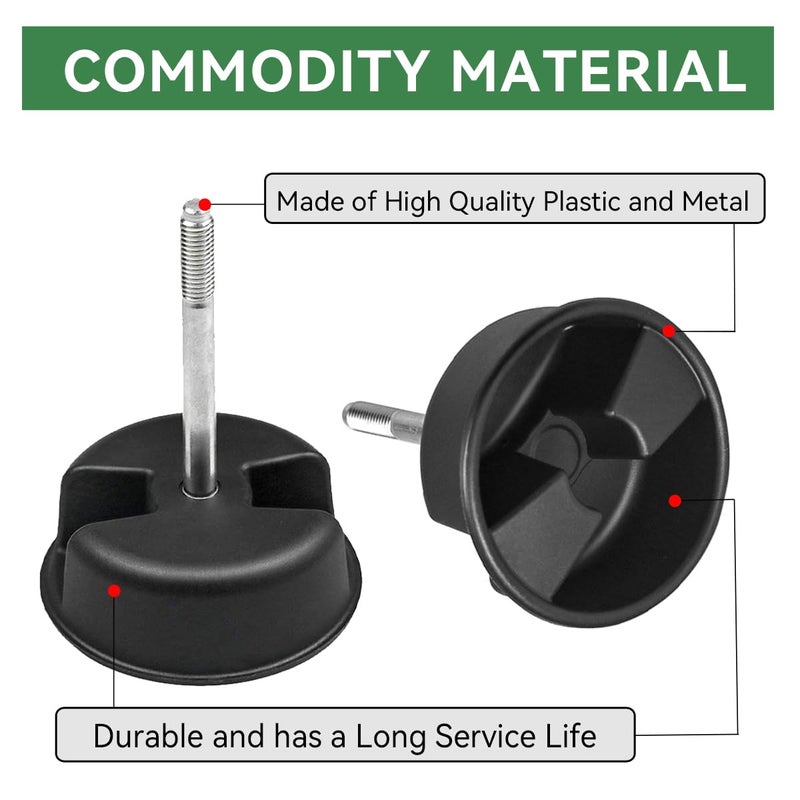 Bentolin براغي استبدال مقبض تثبيت لوحة السقف الصلب من بنتولين فريدوم متوافقة مع جيب رانجلر JK 2007-2019 2/4 باب، عبوة 2 - Image 4