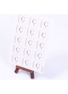 Bimotif Wedding, Wedding Alphabet Letter Set, Letter C, 3.5 cm 30 pieces 