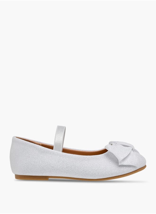 Flora Bella By Shoexpress - Girls Bow Embellished Ballerina Shoes With Elasticated Strap - Image 1
