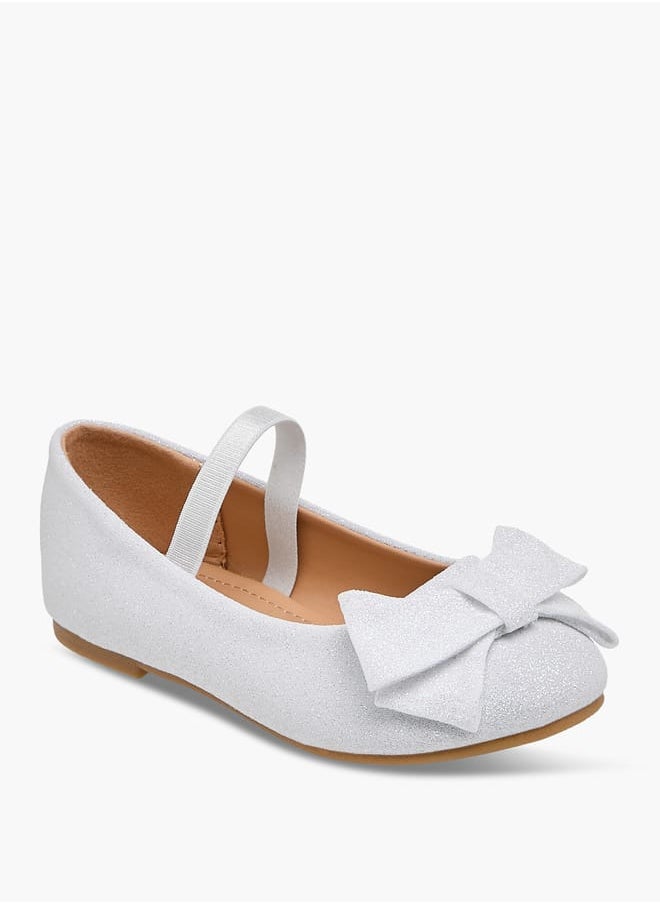 Flora Bella By Shoexpress - Girls Bow Embellished Ballerina Shoes With Elasticated Strap - Image 1