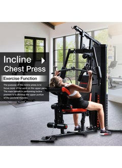 Sparnod Fitness Sparnod Fitness SHG-10000 محطة رياضية منزلية متعددة الوظائف بإطار فولاذي شديد التحمل  - Image 3