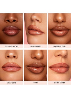 ايكونيك لندن قلم تحديد الشفاه Fuller Pout Sculpting | قلم تحديد شفاه مزدوج الطرف قابل للمزج مع لون كريمي وإسفنجة شفاه للتلميع، مكياج نباتي خالٍ من القسوة (Sister Sister) 0.036 أونصة  - Image 4
