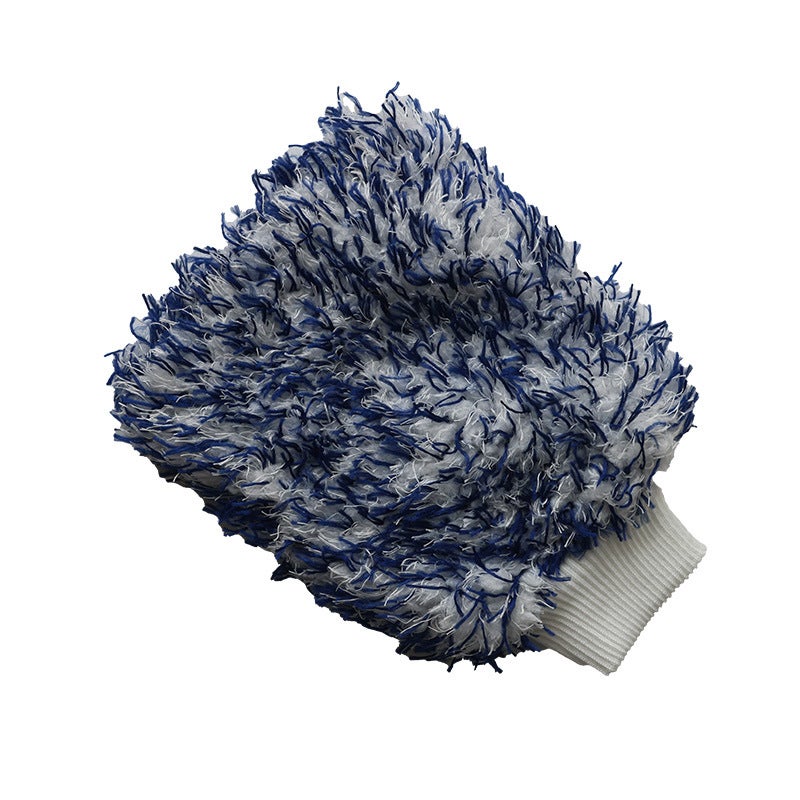 Xin Snobbish Thickened Chenille Car Wash Gloves Coral Fleece Foaming Gloves Long Fleece Single-Sided Double-Sided Car Wipe Gloves - Image 1