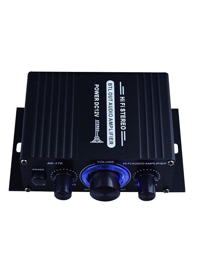 Generic - AK170 Audio Power Amplifier Portable Sound Amplifier Speaker Amp for Car and Home - Image 1
