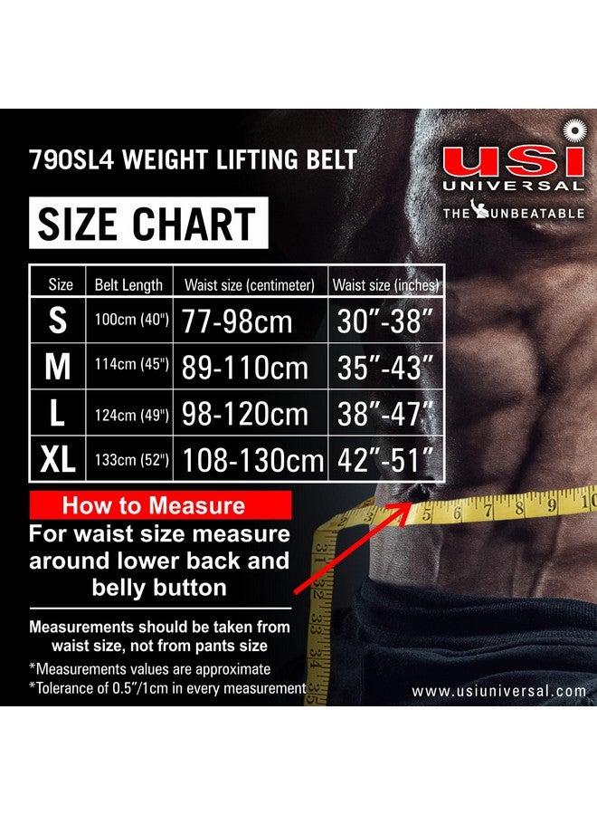 USI UNIVERSAL حزام رفع الأثقال USI UNIVERSAL THE UNBEATABLE WT 4 مبطن (M) - Image 2