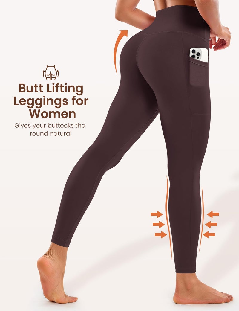 Laite Hebe Leggings for Women - High Waisted Full Length Buttery Soft Yoga Pants for Workout Athletic Daily - Image 4