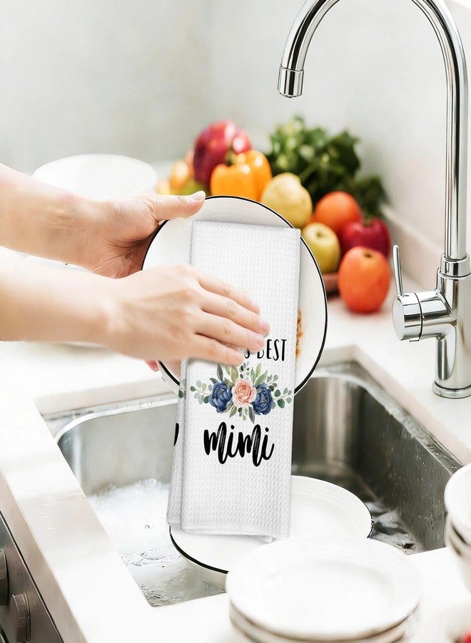 FUGWN Mimi Grandma Kitchen Towels, Mimi Gifts for Mother's Day Decor Dish Tea Towels Dishcloth for Kitchen, Best Grandma Gifts from Grandkids Grandson Granddaughter Hand Towel for Bathroom, 16x24 Inch - Image 5