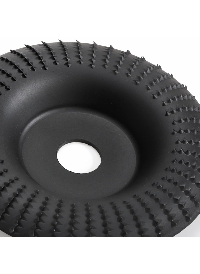 Hedume Hedume Set of 5 Angle Grinder Wood Carving Disc for 4" or 4 1/2" Attachments with 5/8 inch Arbor, Stump Tool Grinding Wheel Shaping, Wood Shaping Disc Grinder Cutting Wheel Grinding Disk Attachments  - Image 2