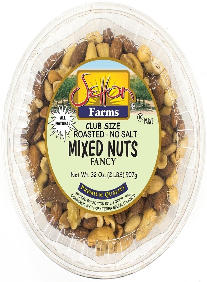 Setton Farms Fancy Deluxe Mixed Nuts Roasted Unsalted | Non-GMO | Premium Quality | Bulk Value Size 32 Oz. (2 Lb.) - Image 1