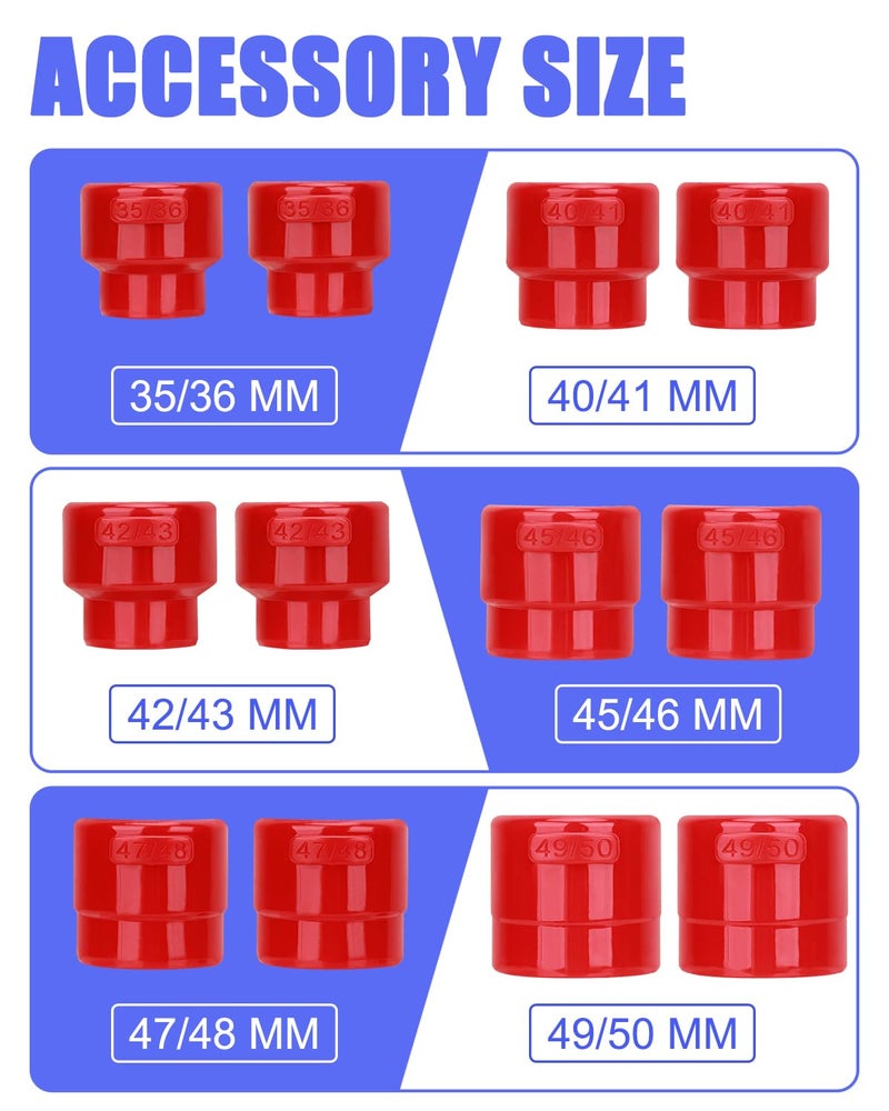 GallopMax Motorcycle Bike Fork Seal Driver Tool Kit 14Pcs Installer Driver Set 35 mm 36 mm 40 mm 41 mm 42 mm 43 mm 45 mm 46 mm 47 mm 48 mm 49 mm 50 mm - Image 2