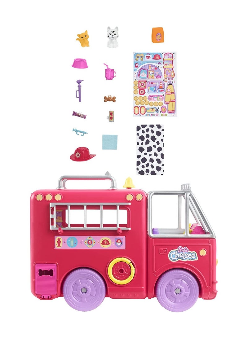 Mattel Games Barbie Chelsea Can Be Firetruck Playset - Image 3